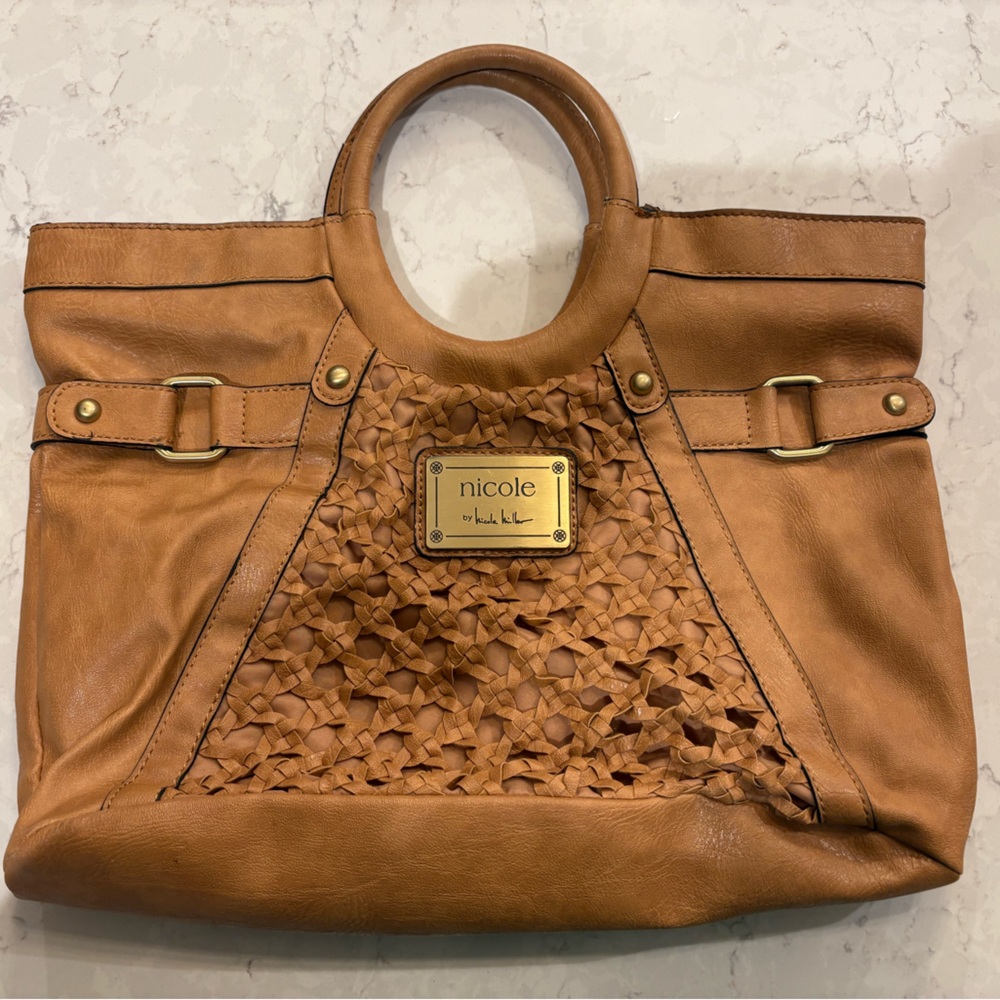Nicole Tan Woven Tote Bag